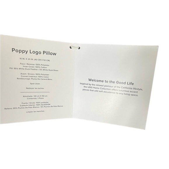 UGG Poppy Logo Pillow Set Of 2 - Picture 11 of 11